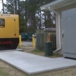250kW Standby Power Generator unit and associated NEMA 3R ATS unit installed at an Assisted Living facility.
