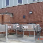 Condensor Units installed for InRow Cooling in a US ARMY data center facility.